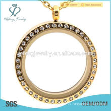 Hot new fashion trends 316l stainless steel gold lockets jewelry,antique crystal lockets jewelry for ladies